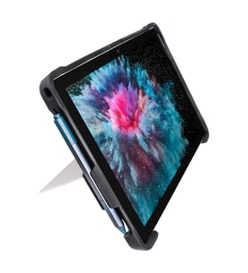 Microsoft Surface Pro 4-5-6-7 Kılıf Koruyucu OutDoor Kılıf Darbe Emici Kılıf (Siyah)