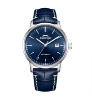 SLAZENGER SL.09.2575.1.399 PİLSİZ OTOMATİK LACİVERT DERİ KORDON ERKEK KOL SAATİ