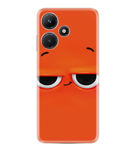 Infınix Hot 30i Kılıf Resimli Desenli Silikon Platinium Series Orange 1830