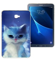 Samsung Galaxy Tab T580 Baskılı Silikon Kılıf BK-40