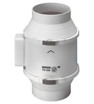 Soler Palau TD 350/125 Yuvarlak Kanal Tipi Karma Akışlı Fan Çap Değeri 125mm Enerji Tasarruflu Güçlü Kolay Kurulum1900 Devir