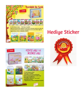 GİZEMLİ BAHÇE 1.SINIF TOMBİK İLE SIRIK 10'LU HİKAYE - VIZVIZ ARI İLE MIZMIZ ARI 10'LU HİKAYE SETİ
