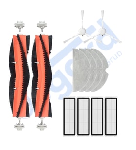 Xiaomi 1C,2C,Mop 2 Uyumlu 2 Ana Fırça 2 Yan Fırça 4 Filtre 4 Mop PKT-iasgf0000027