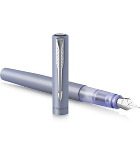 Parker Vector Xl Mat Dolma Kalem, Gümüş-Mavi, M, Mavi
