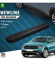 S-Dizayn VW T-Cross NewLine Siyah Yan Basamak 173 Cm 2019-2023 A+ Kalite