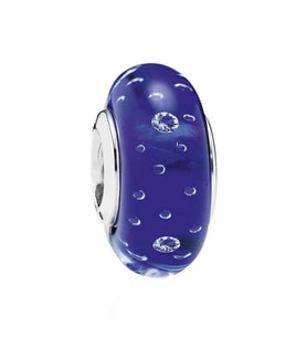 Nur Silver Murano Taşlı Gümüş Charm NUR-BL01795