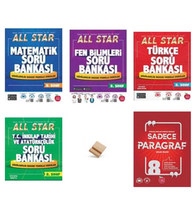 Newton LGS 2027 8. Sınıf All Star Tüm Dersler 5li Soru Bankası Seti + Telefon Standı