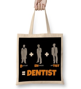 Doctor Engineer Artist Dentist 011 Bez Çanta Uzun Saplı