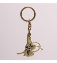 BRONZ TÜRKİYE KROM ANAHTARLIK-ANAH256