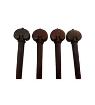 Picaldi 1232-H Kalp Model Rosewood Viyola Kulak Seti Viyola İçin Özel Tasarlanmış Kalp Formu ve Sağlam Akort Mekanizması