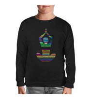 Yoga - Lines Siyah Çocuk Sweatshirt