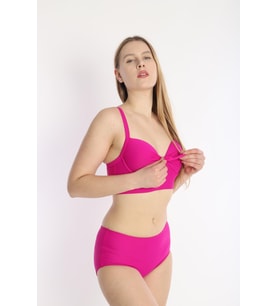 Kadın Askılı Fiyonklu Boş  Kaplı Bikini 7206F