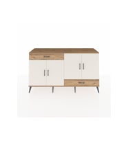 Hyperion Konsol 5 Raflı 2 Çekmeceli 4 Kapaklı 176x44x99 Çam-Aytaşı/Çam