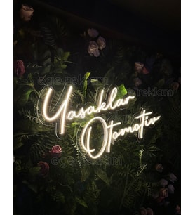 Oto Galeri ve İşletmenize Özel Yeni Nesil Neon Tabela Talebe Özel Üretim Tak Çalıştır