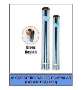 Best SDP 4" Derinkuyu Motorsuz Dalgıç Pompa-22 Kademe