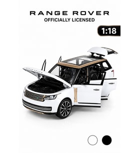 Lisanslı Range Rover SV 1:18 Metal Model Araba Sesli ve Işıklı Siiyah Oyuncak Araba
