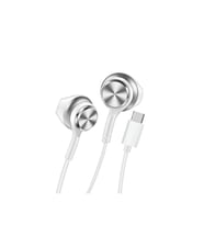 H75 EarPhone Type-C HD Mikrofonlu 10mm Dinamik Sürücü Kablolu Kulak İçi Kulaklık - BEYAZ
