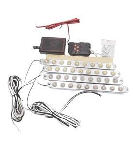 Led Lamba 4x9 ledli panjur içi çakar lamba Sarı -Beyaz 12V