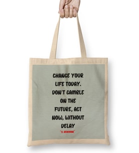 Motivation Quotes Sayings- Entrepreneurs İnspiration Success Work Gifts Bez Çanta Uzun Saplı