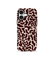 iPhone 17 Vorian Çift Katmanlı Kılıf Cocoa Scribble