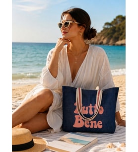 Faralya Life %100 Pamuk Mavi Denim Çıtçıtlı Denim Çanta Baskılı Omuz Çantası 52x42 cm 60 cm Sap Uzunluğu (Pudra Pembe)