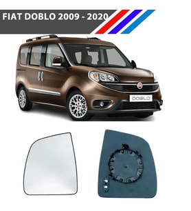 Doblo 2010 Sonrası Yan Ayna Camı Isıtmalı - Sol