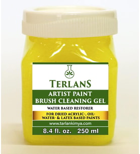 Sanatsal Boya ve Fırça Temizleyici Yoğun Kıvam 250 ml Art Paint Brush Cleaner Restorer