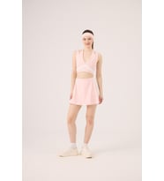 Yüksek Bel Stella Şort Etek Pembe