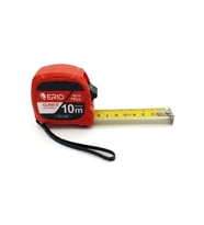 Er10 Şerit Metre Plastik Abs Çift Kilitli 10M x 25MM Kırmızı