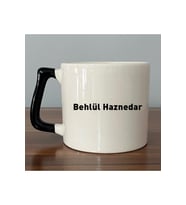 Seçtiğin İsim&Logo tasarım Siyah Kulplu D Kupa
