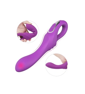 DAGGER Çift Katmanlı Bükülebilir Su Geçirmez G-Spot Uyarıcı Vibratör