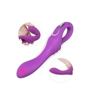 DAGGER Çift Katmanlı Bükülebilir Su Geçirmez G-Spot Uyarıcı Vibratör