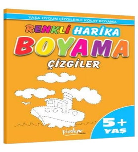 Renkli Harika Boyama Çizgiler (5+Yaş)