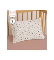 %100 Pamuklu Fermuarlı Bebek Yastık Kılıfı 35x45 ( 2 Adet )