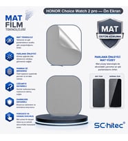 SChitec HONOR Choice Watch 2 pro Uyumlu Ön Yüzey Mat Hidrojel Ekran Koruyucu