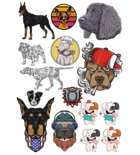 Köek Sticker Set-1 14 Parça Telefon, Tablet, Defter, Laptop Sticker