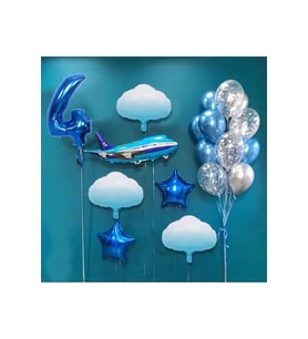 Çıtıpıtıstore Lüks Mavi Balon Seti