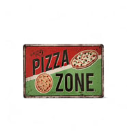 Metal Dekor Levha Pizza Zone
