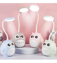 Baykuş Tasarımlı Pembe Renk Gece Lambası