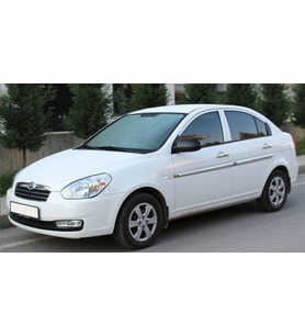 Hyundai Accent Uyumlu Era Krom Kapı Kolu Çelik 2005-2011 (Karışık)