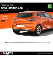Renault Clio 5 Krom Arka Tampon Çıtası 2019 Üzeri