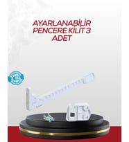 İçe Açılan Camlar İçin Emniyet Kilidi Seti 3 lü