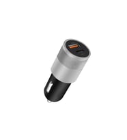 Araç İçi Metal Çakmaklık Şarj Cihazı 3.0 USB Type-C Hızlı Şarj (Siyah)