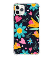 PrintiFy Apple iPhone 11 Pro Max Uyumlu Retro Color 1 Baskılı Şeffaf Köşe Korumalı Antişok Kılıf