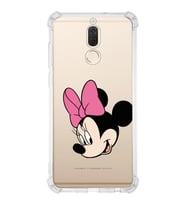 Huawei Mate 10 Lite  Köşe Korumalı Antişok Kapak Minnie Mouse Tasarımlı Şeffaf  Kılıf
