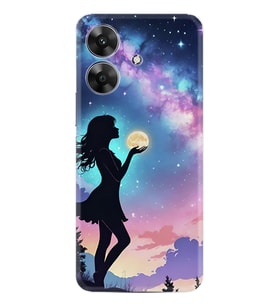 Note 60 Kılıf Boutique Baskılı Resimli Woman in Moon Pcode -005
