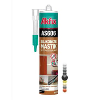 AKFİX SİLİKONİZE MASTİK SİYAH 500 GR