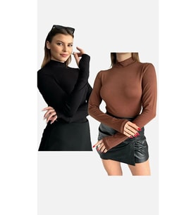 Kadın Parmak Detaylı Body