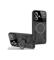 Galaxy A06 Kılıf Joy Lens Standlı Kapak - Siyah
