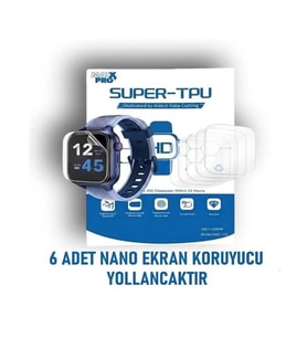 Redmi Watch 5 Lite Uyumlu Nano Ekran Koruyucu Ultra İnce Ekstra Koruma HD
